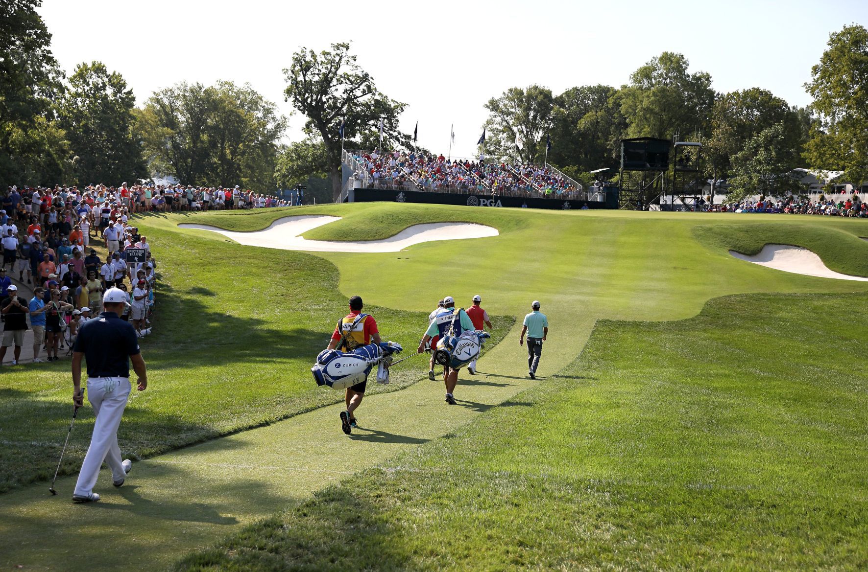 100th PGA Championship at Bellerive Country Club, round two